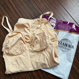 Shapewear Beige Size L/XL Tummy Control Seamless Bodysuit